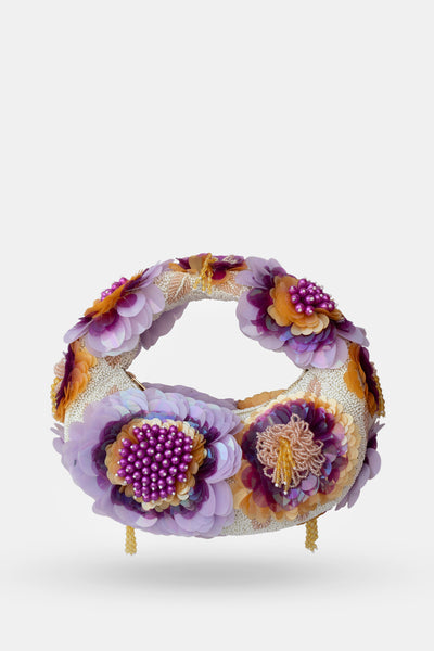 Amethyste Bloom Violet Pearl Bag