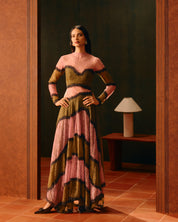 Rosewood Lace Gown