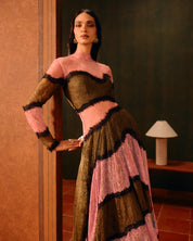 Rosewood Lace Gown