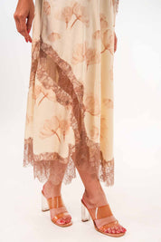 Tarini Manchanda in Floral Satin Lace Co-ord