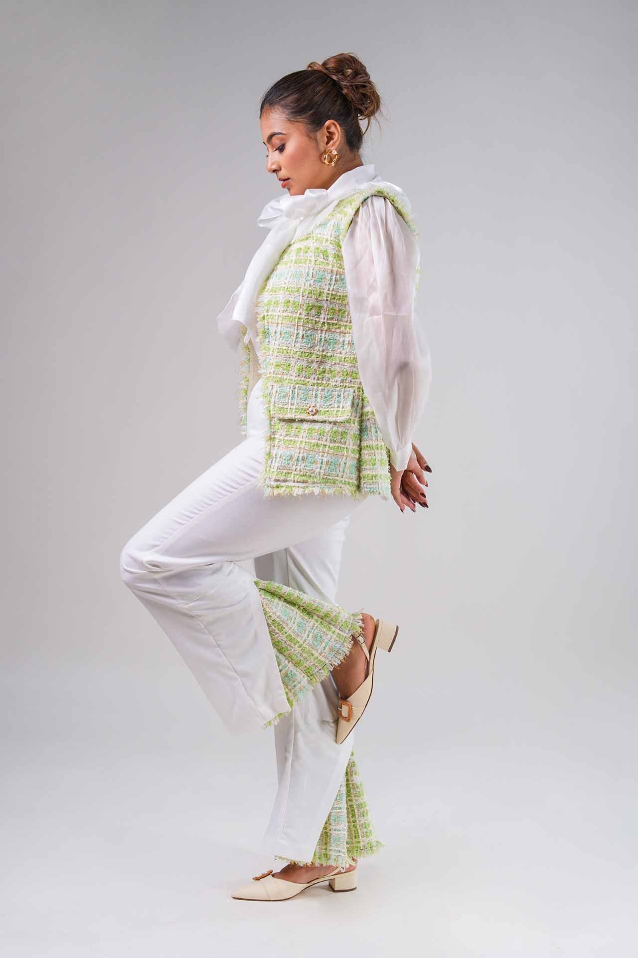 Bow Tie Mint Tweed Co-ord