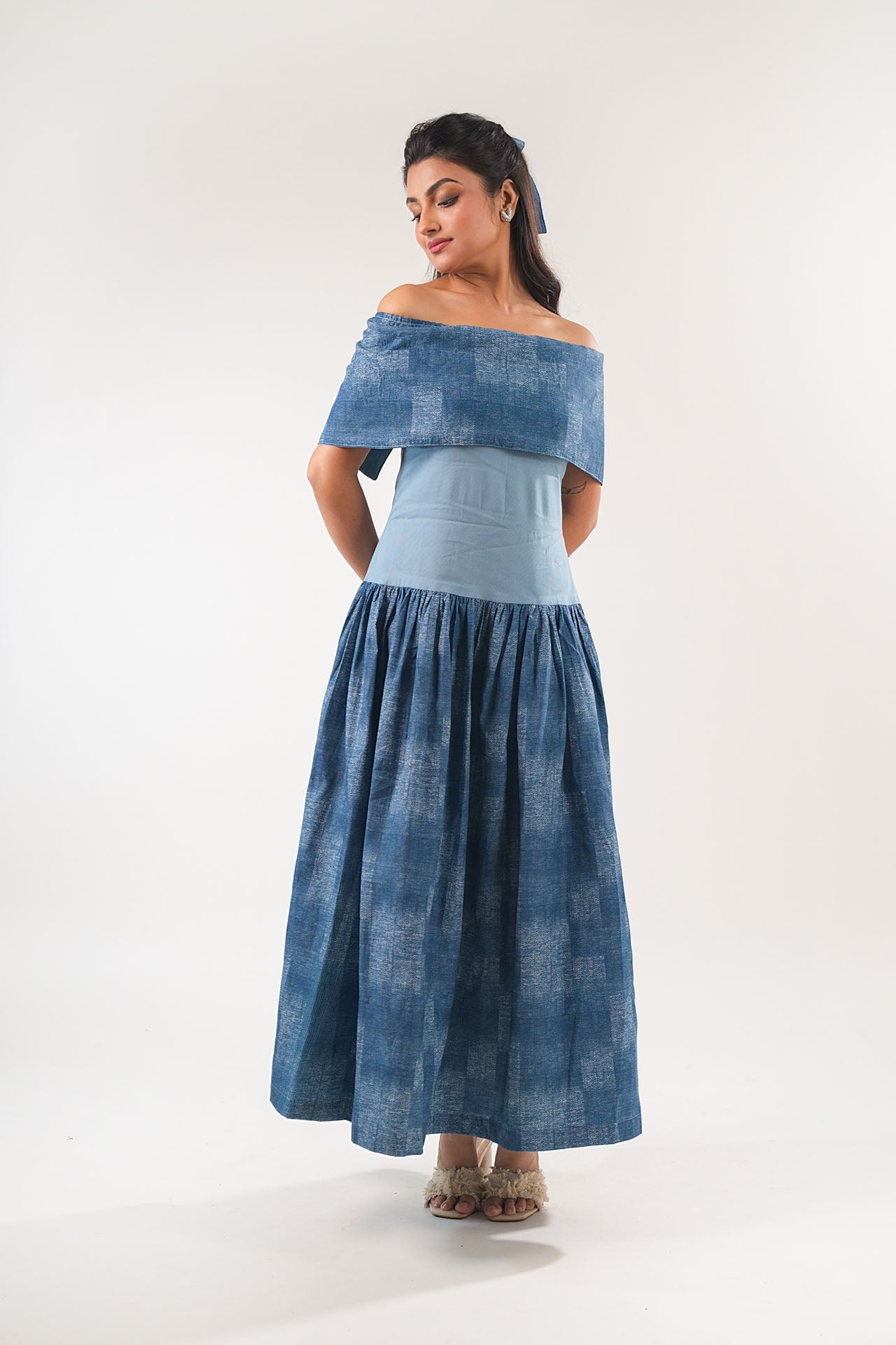 Off Shoulder Midi Dress