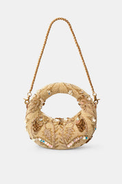 Aurelia Halo Mini Gold Embellished Bag