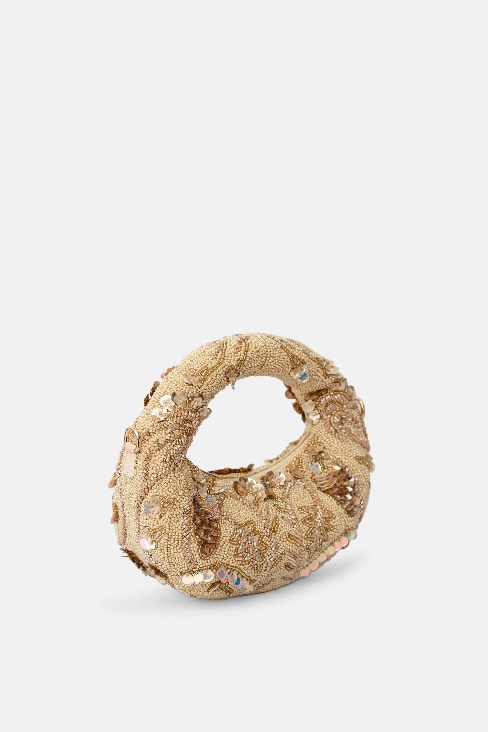 Aurelia Halo Mini Gold Embellished Bag