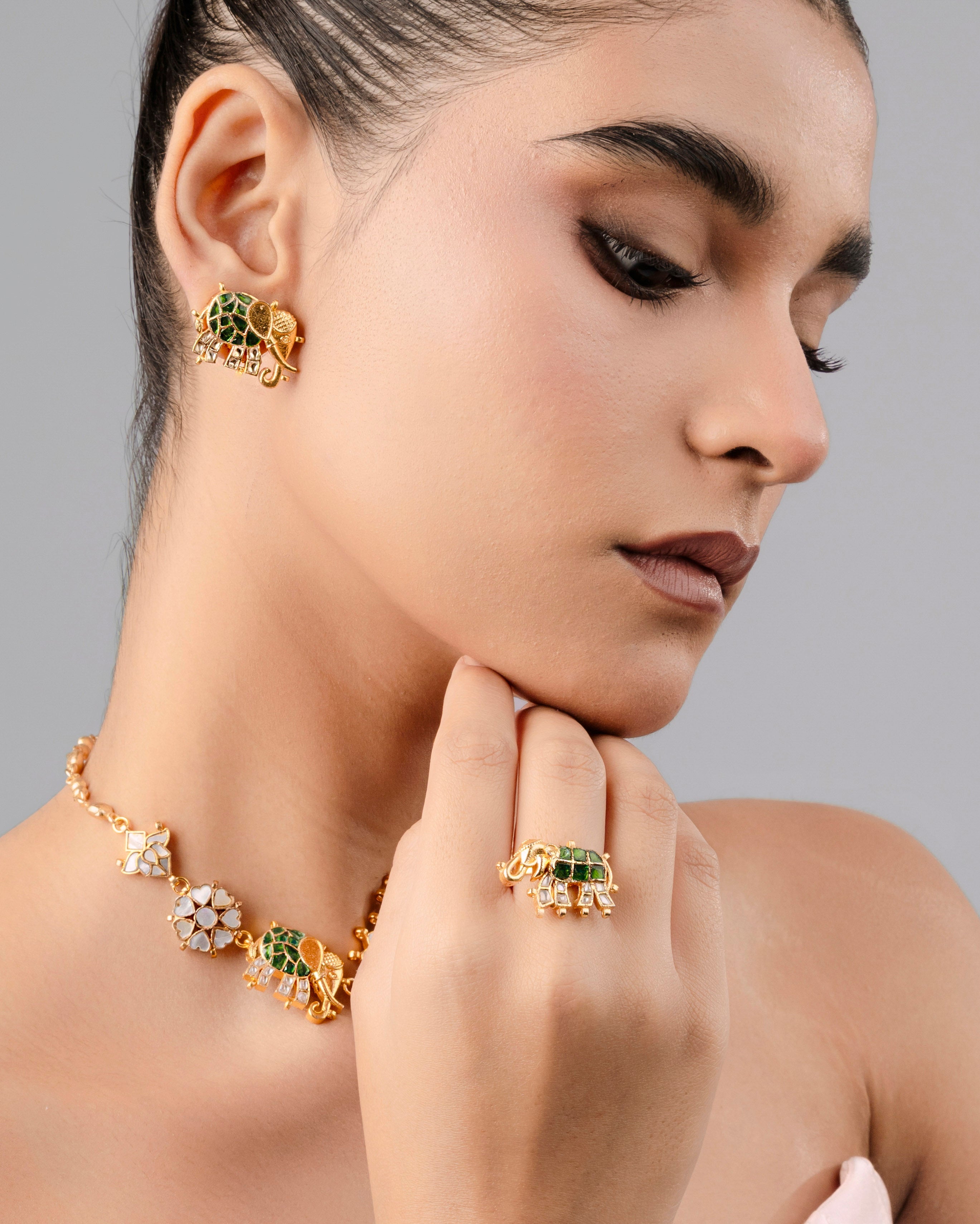 Traditional Gaj Studs For Wedding