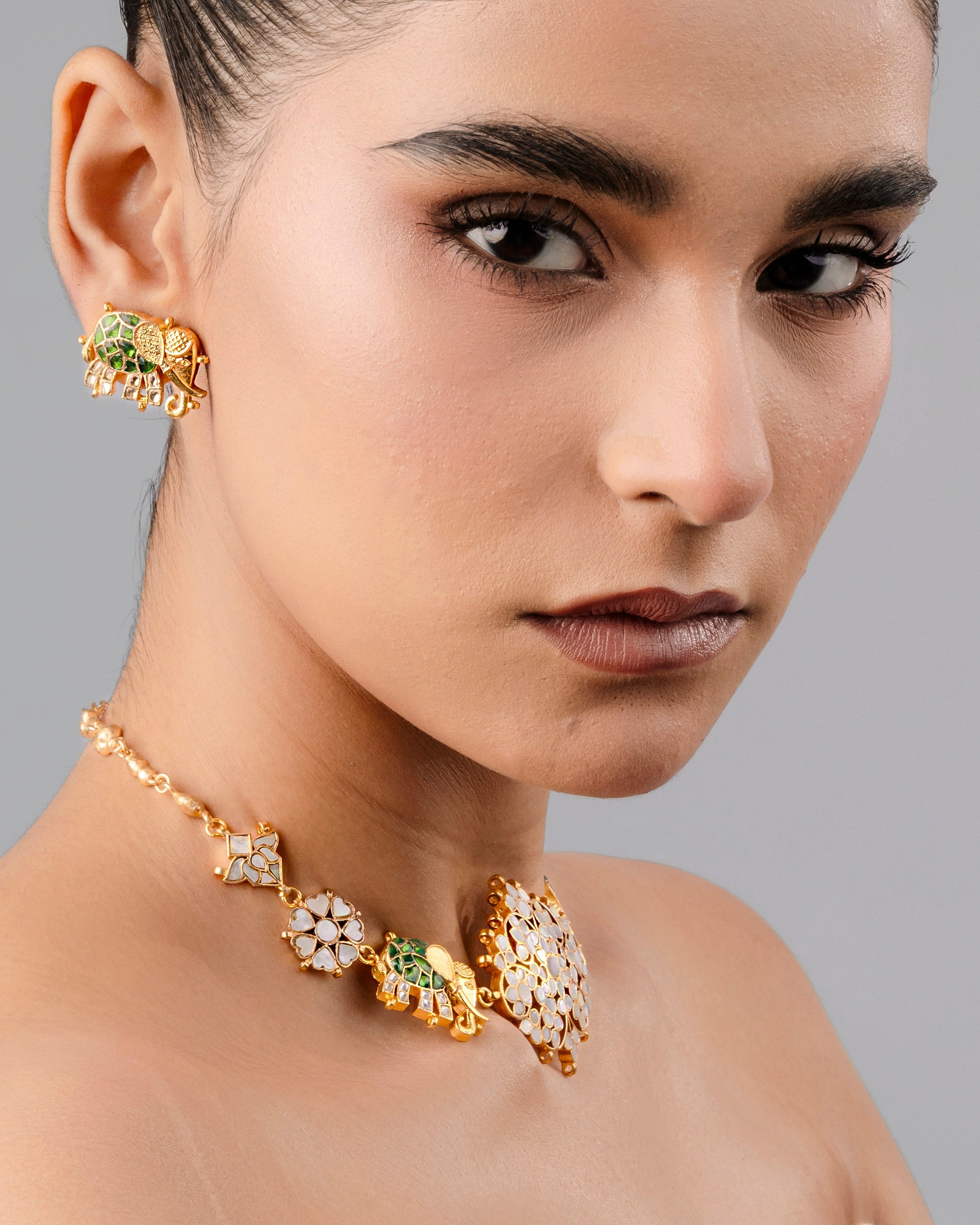 Traditional Gaj Studs For Wedding