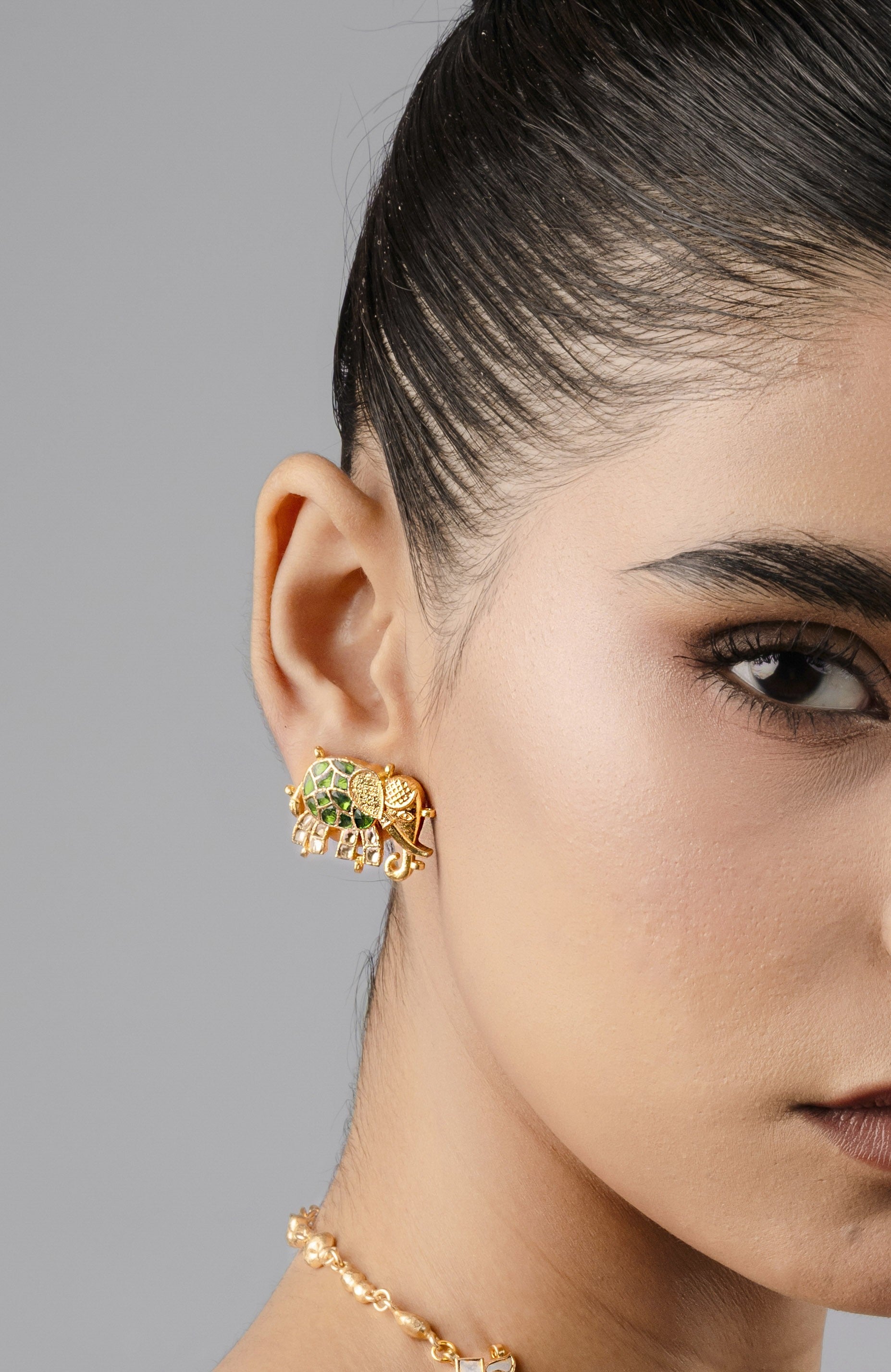 Traditional Gaj Studs For Wedding