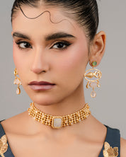 Artisan MOP Choker Earring Set