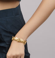 honey bee gold plated adjustable bracelet for women