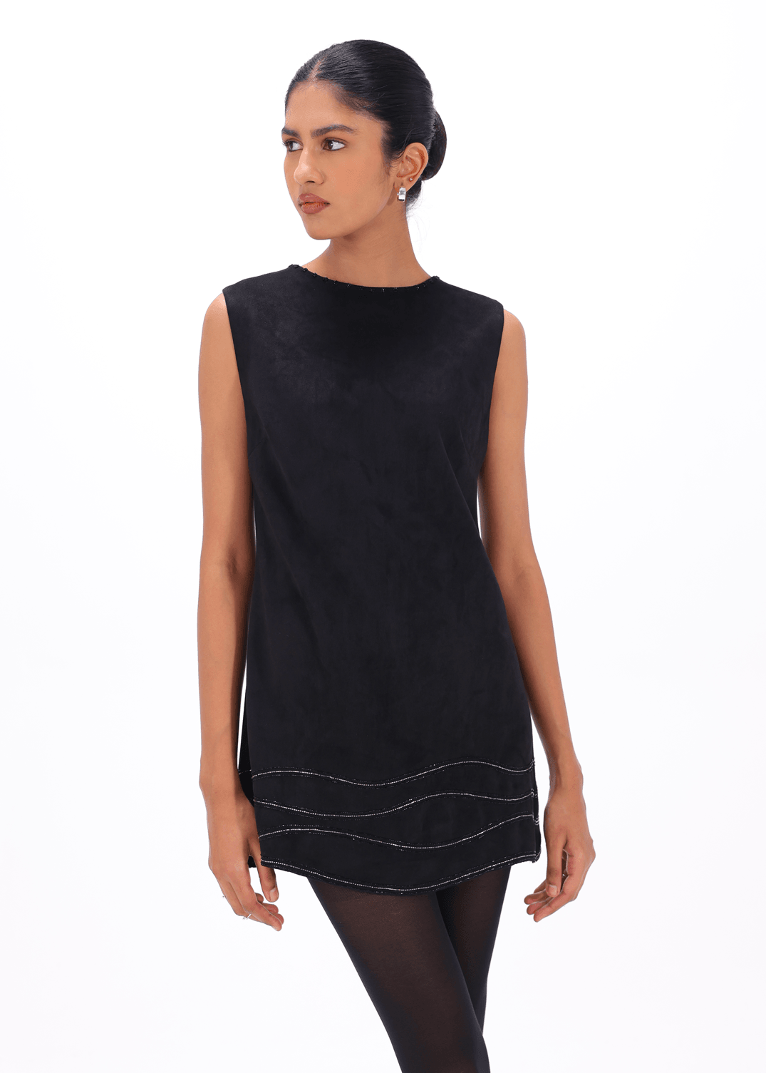 Little Black Aari Dress - AMBR INDIA - #tag1# -