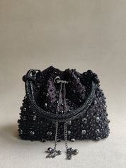 Black Starry Bucket Bag