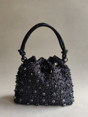 Black Starry Bucket Bag