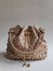 Gold Starry Bucket Bag