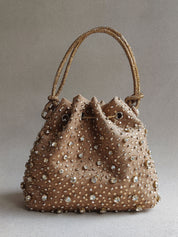 Gold Starry Bucket Bag