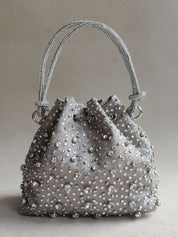 Silver Starry Bucket Bag