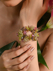 Green Mehendi Stone Beaded Bracelets