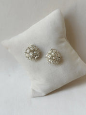 Sunshine Mini Pearl Studs Silver