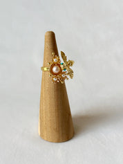 Buds And Bee Ring