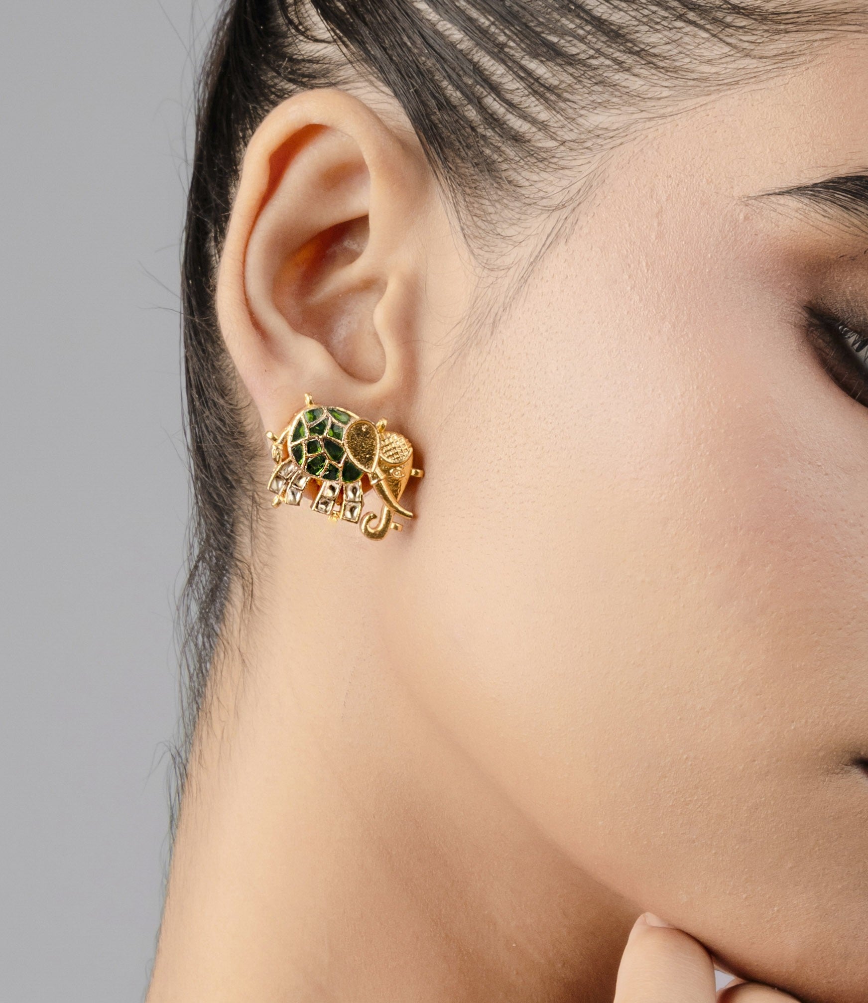 Buy MOP Traditional gaj Earring online