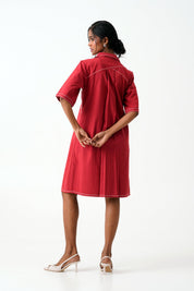 Madder Taiwo Embroidered Shirt Dress