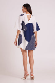 Chandra Embroidered Full Moon Short Dress