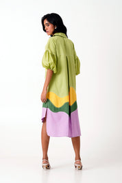 Multi Oaks Cornfield Midi Dress
