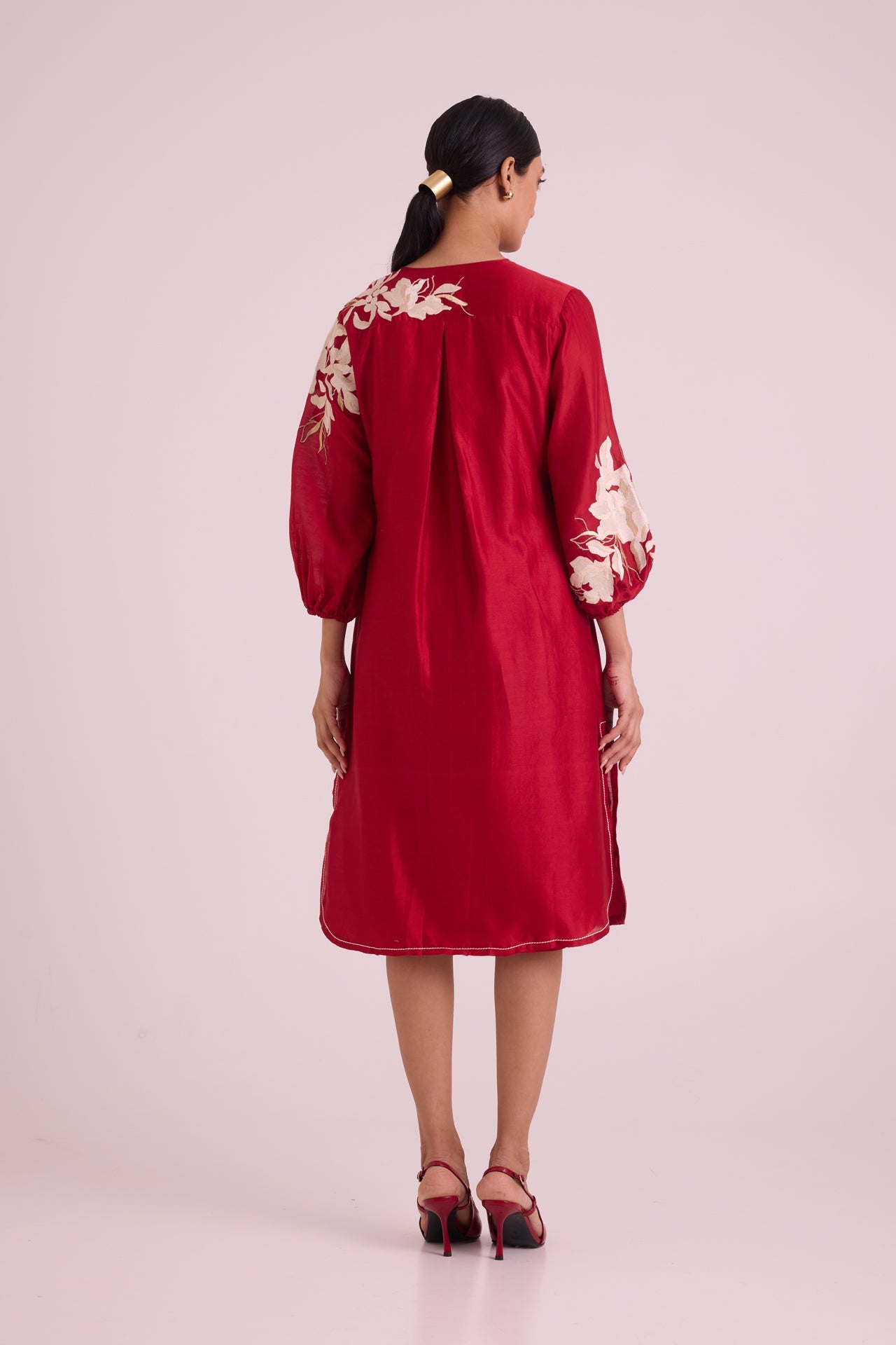 Sarla Apple Hem Midi Dress
