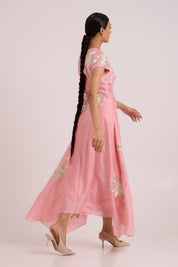 Lizzy Blush Pink Prism Long Dress