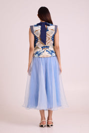 Niloy Drift Away Divided Skirt & Square Top