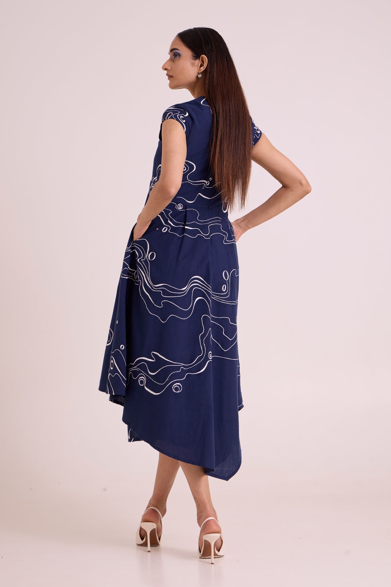 Indigo Perito Drift Midi Dress