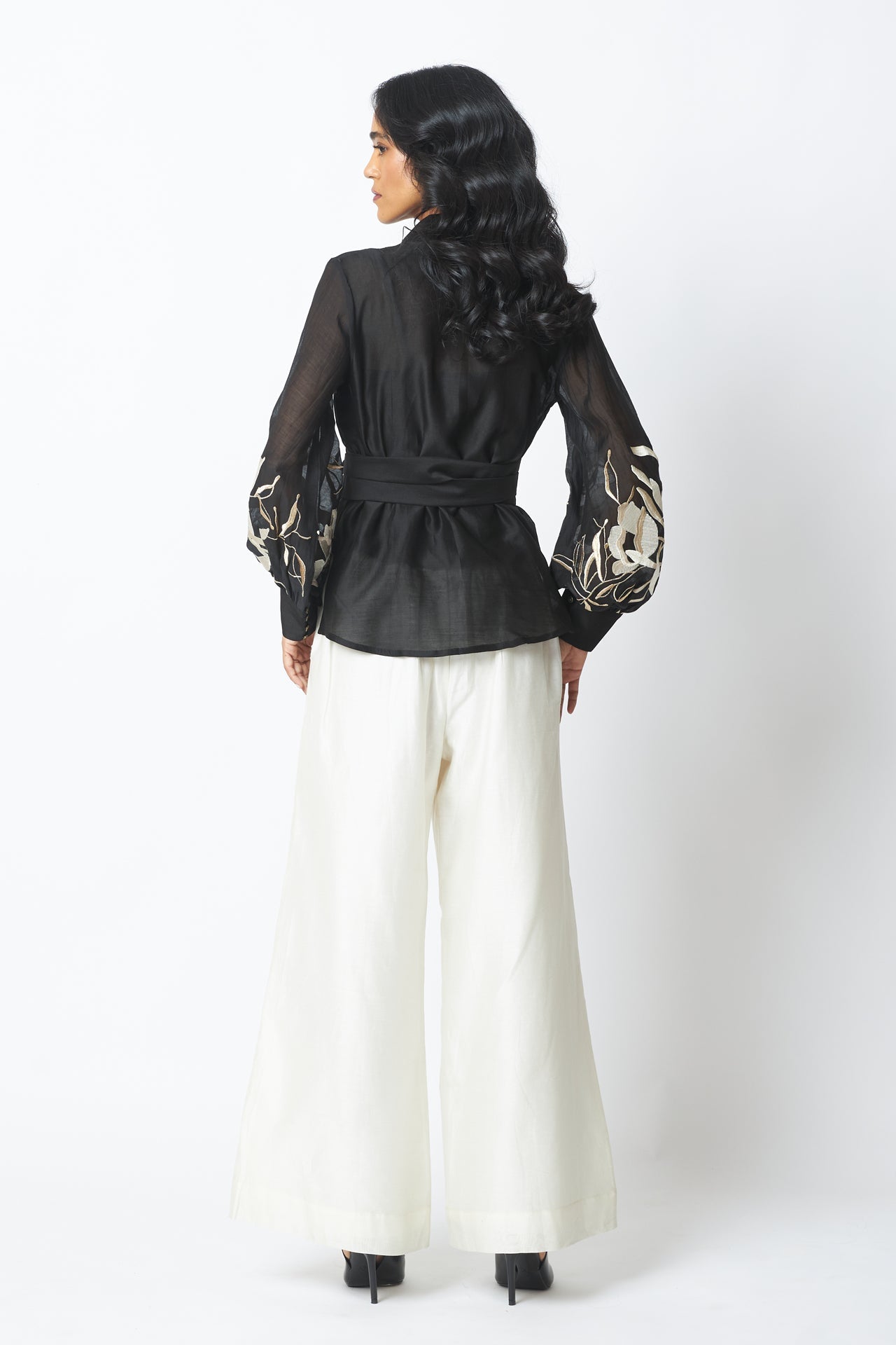 BW Reva Blazer Wrap Top & Wide Leg Pant