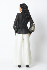 BW Reva Blazer Wrap Top & Wide Leg Pant