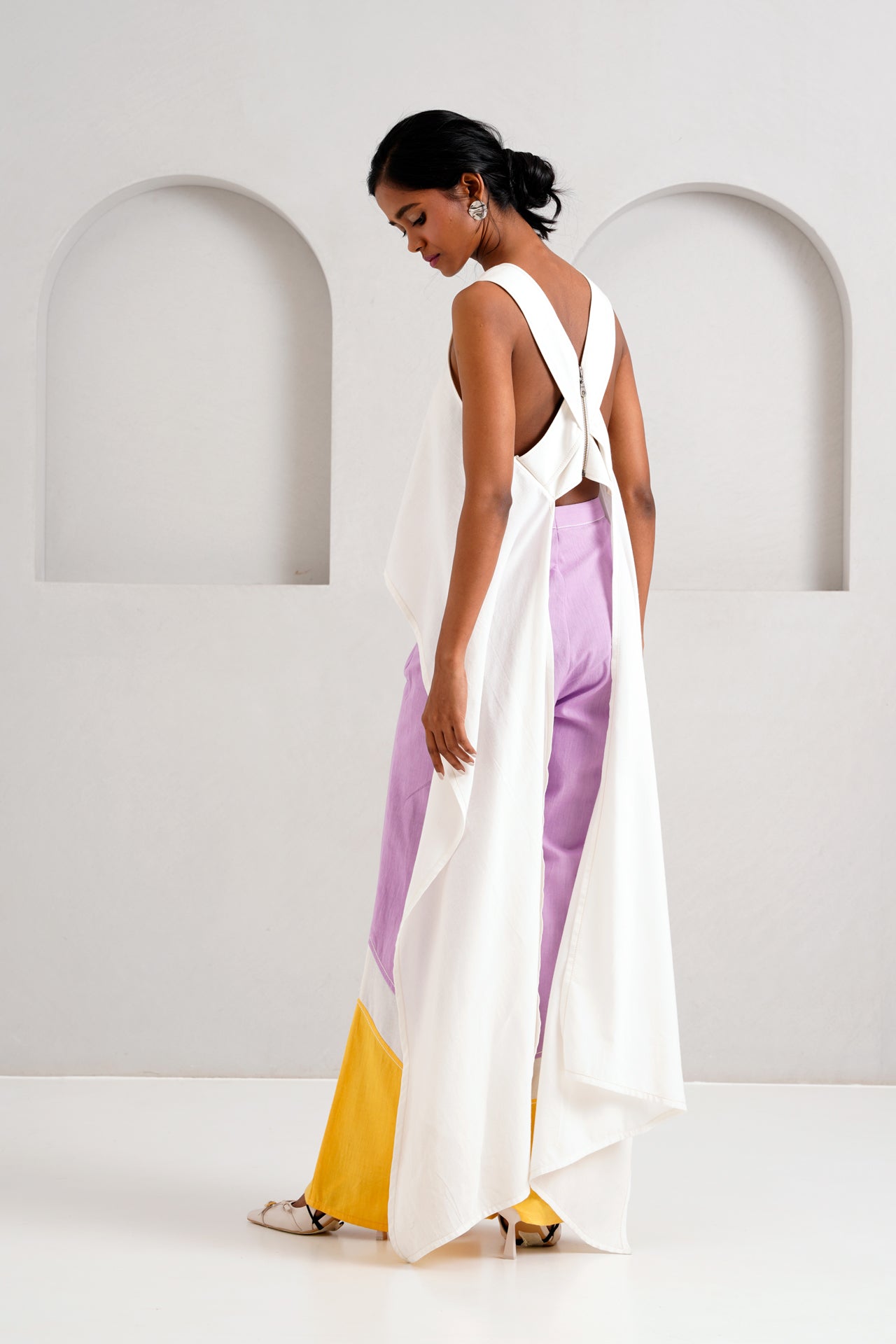Rabi & Troop Criss Cross Top & Wave Hem Pants