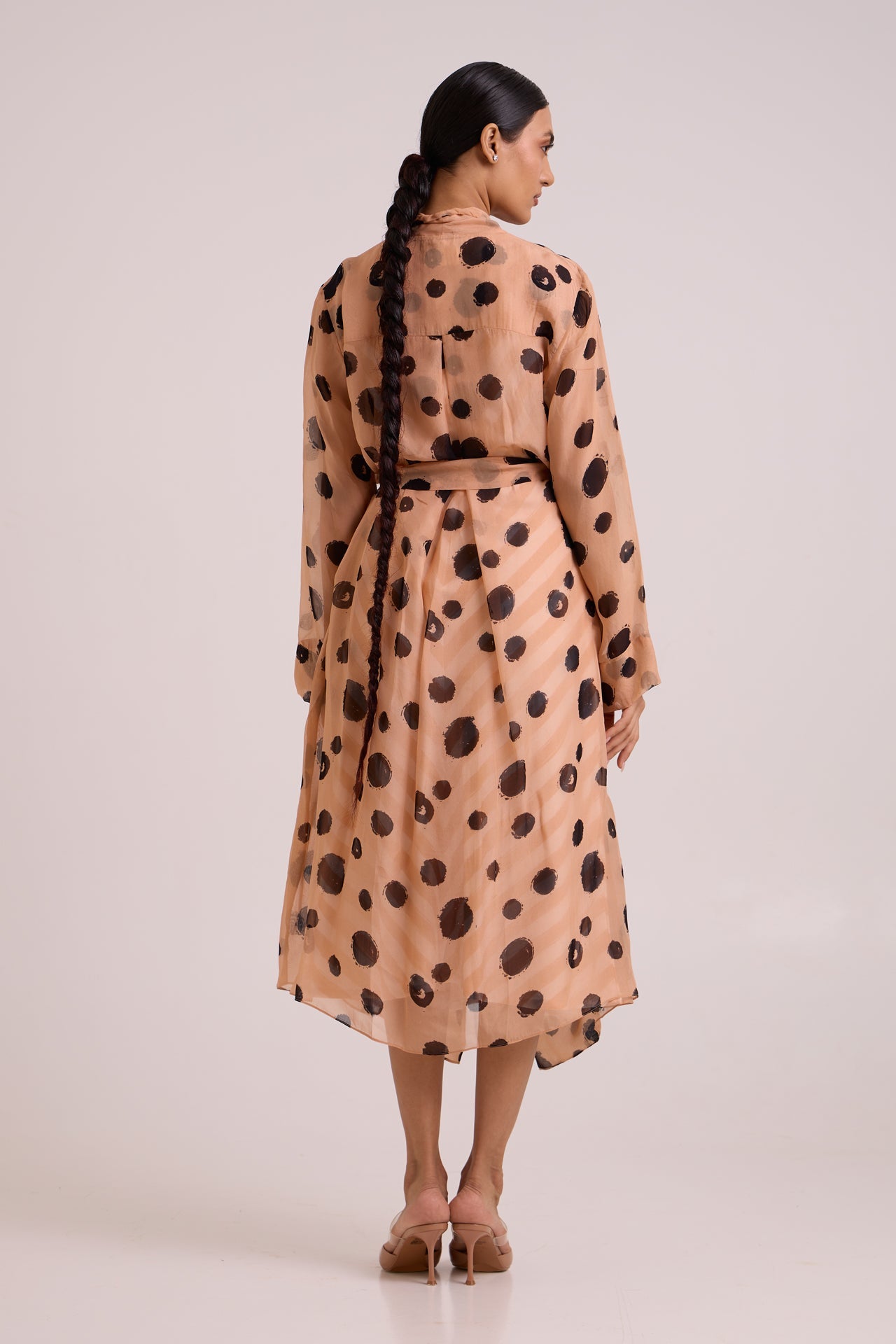 Neo Almond Burst Flap Trench & Slip Dress