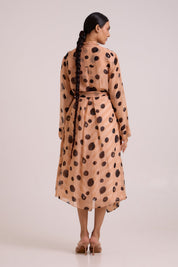 Neo Almond Burst Flap Trench & Slip Dress