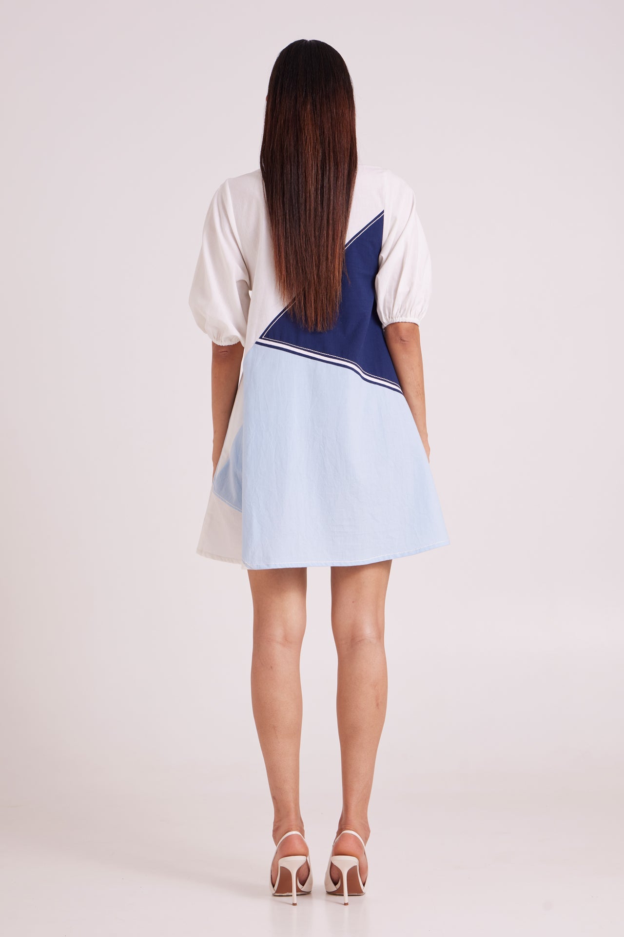 Juno Segmented Tide Short Dress