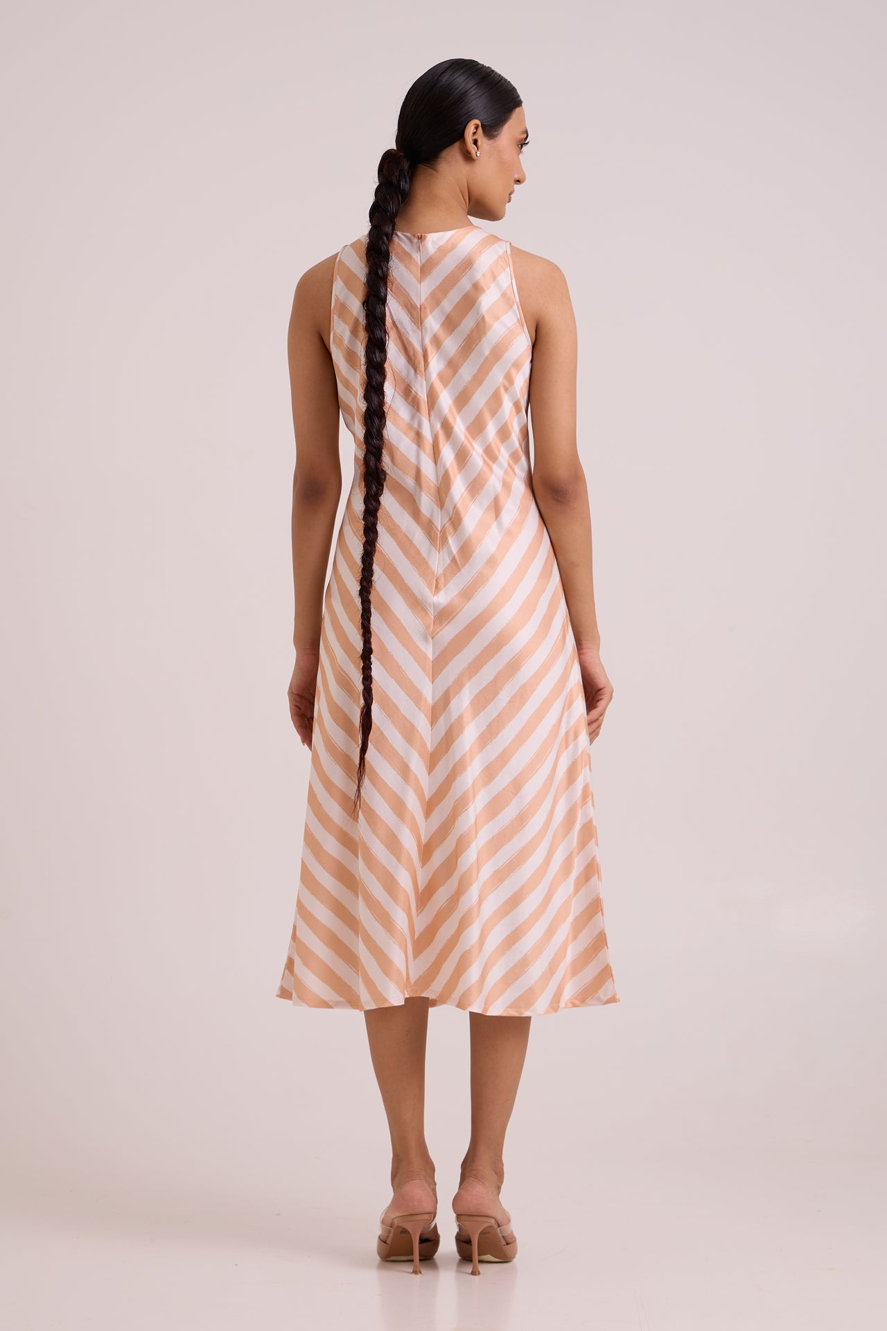 Neo Almond Burst Flap Trench & Slip Dress