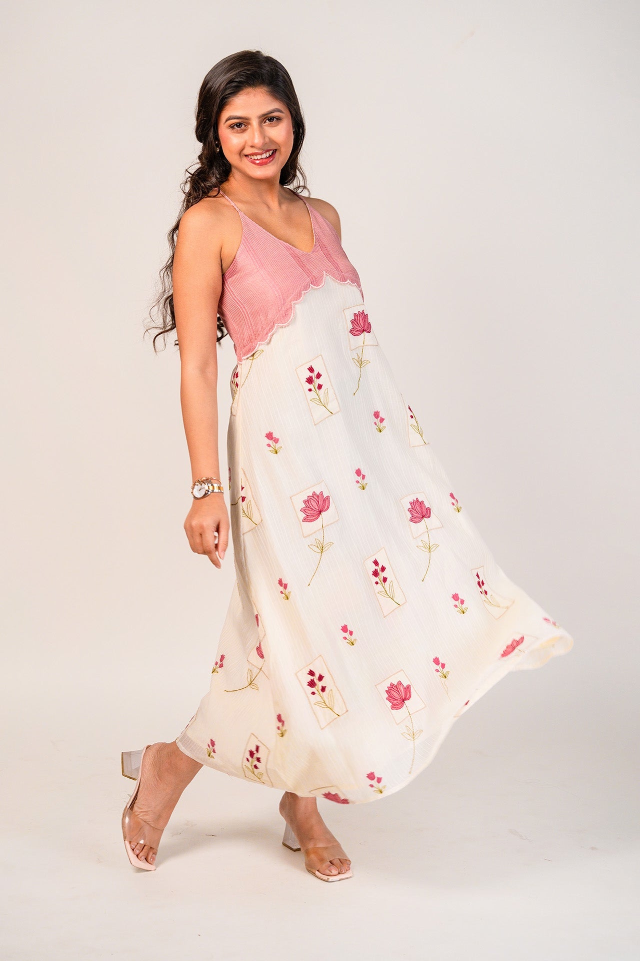 Pink Lotus Dress