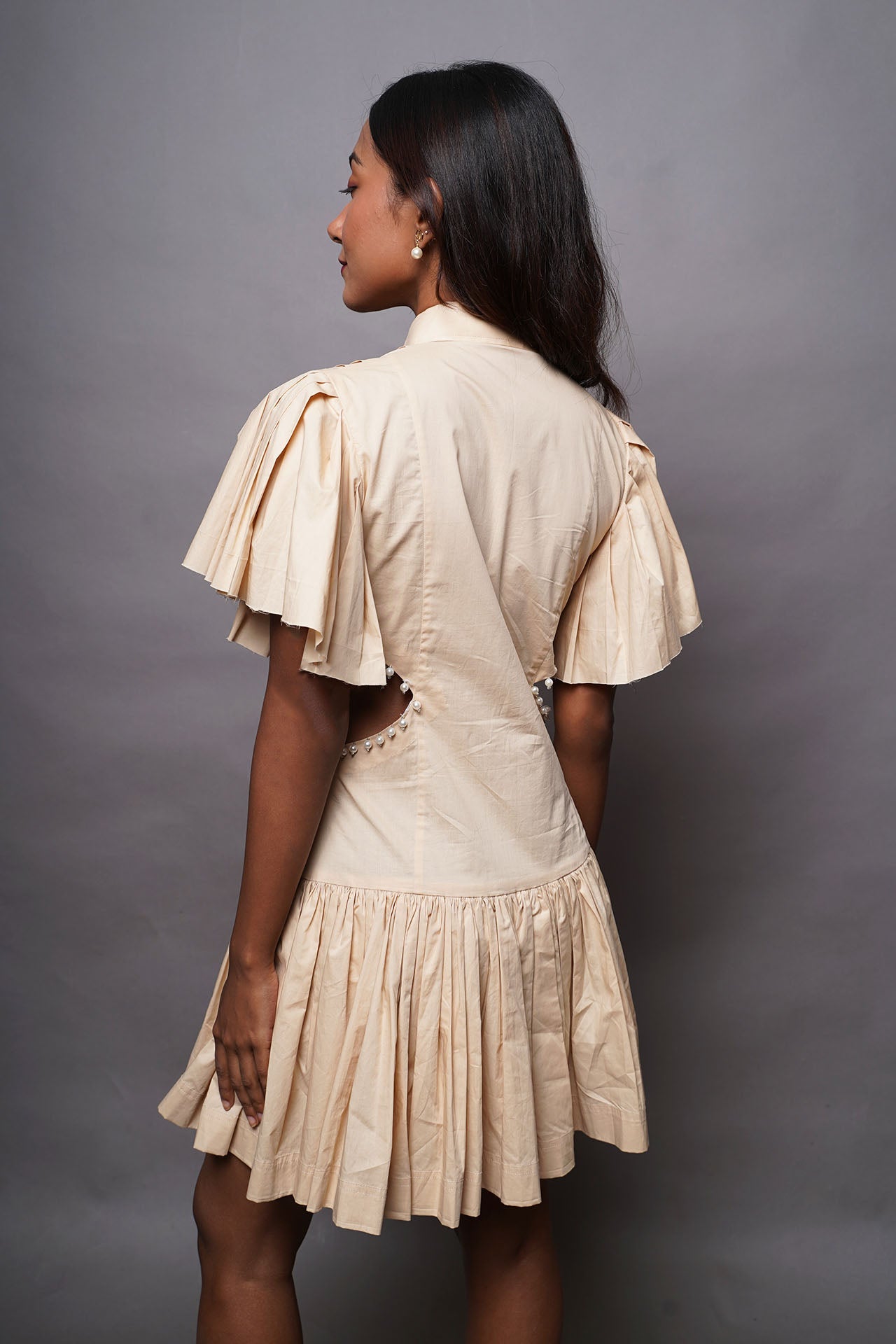 Side Cut Shirt Dress