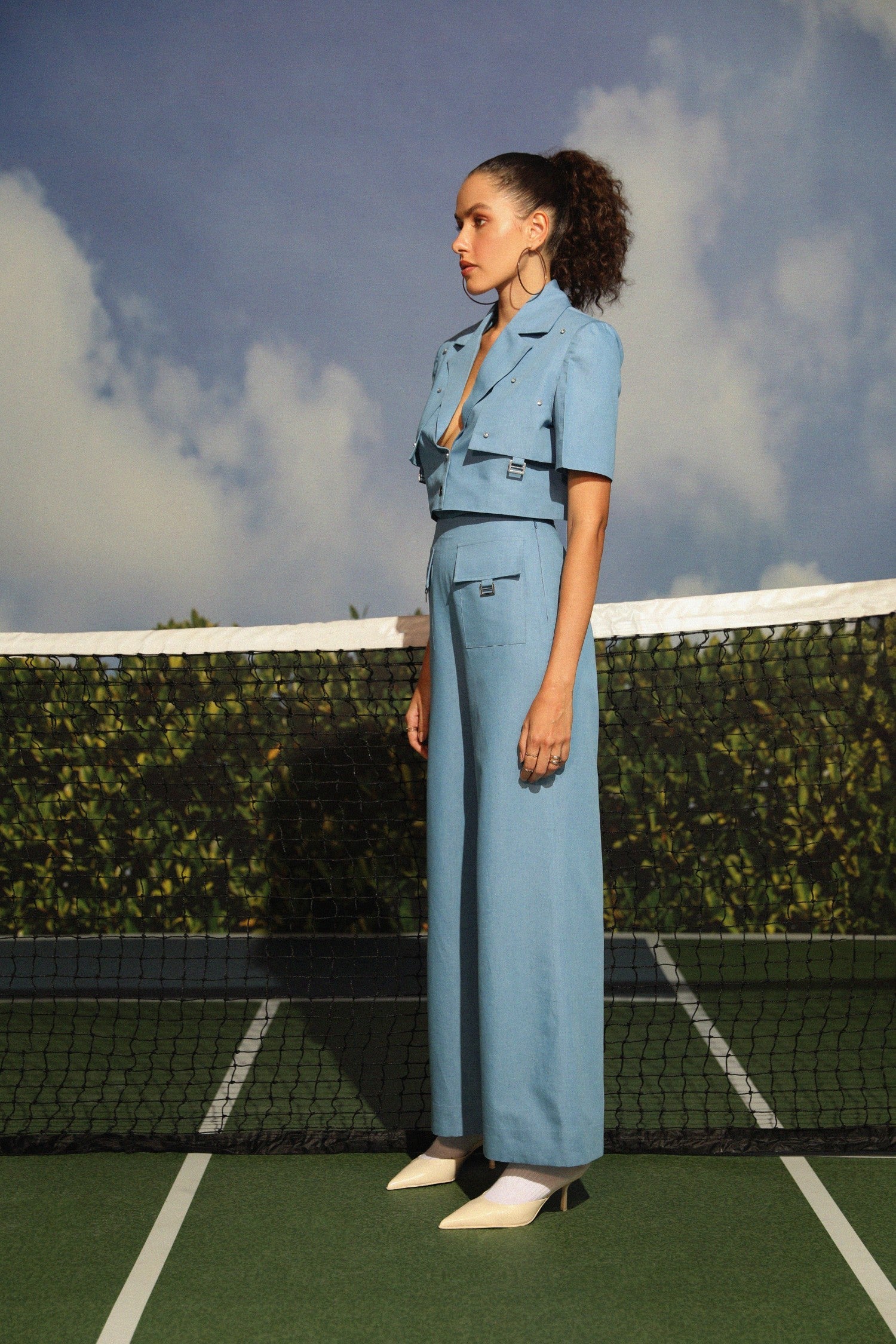 Elena Denim Coord Set
