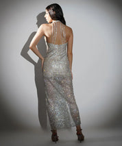 Celeste Rhinestone Embellished Maxi Dress