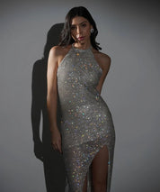 Celeste Rhinestone Embellished Maxi Dress