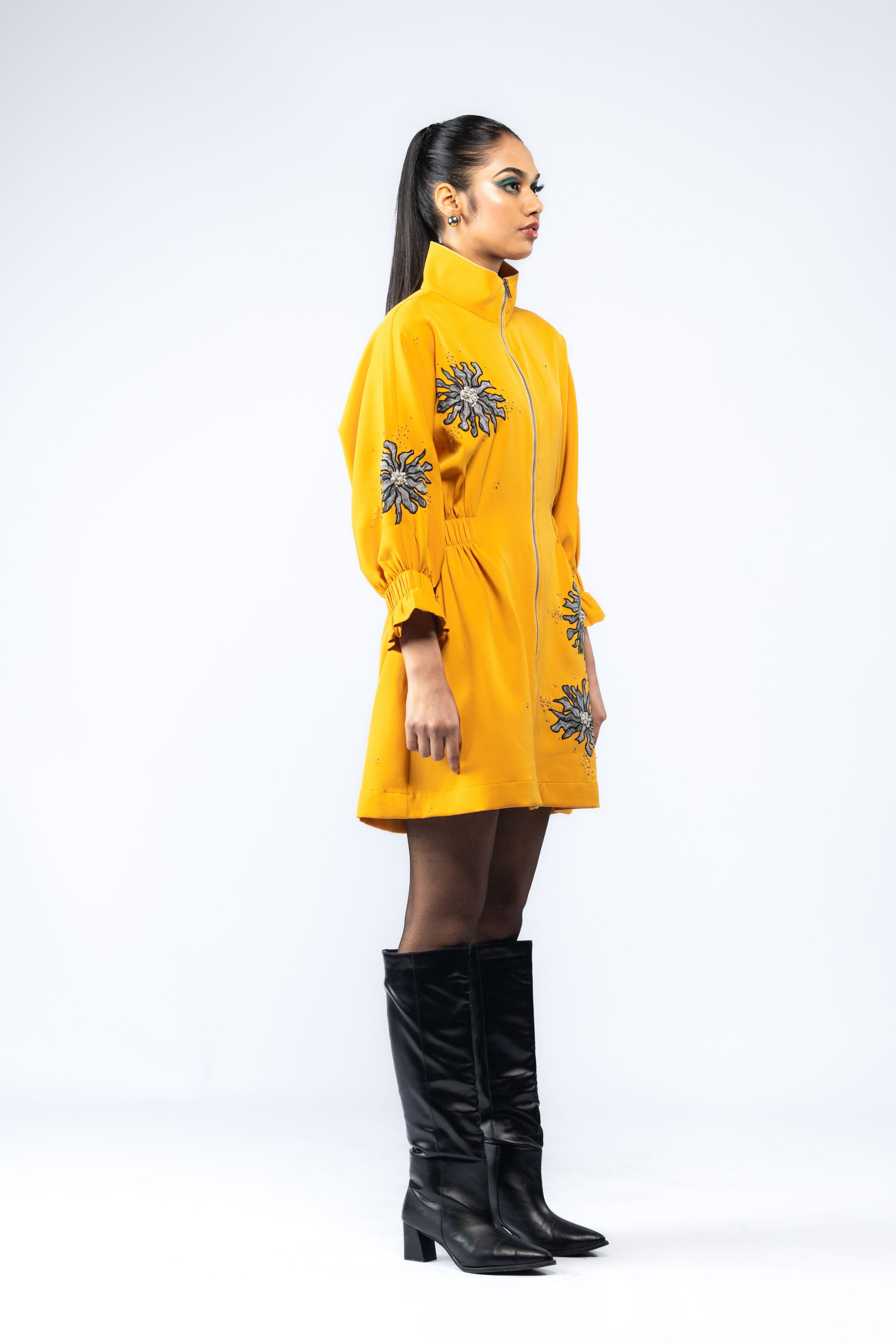 Hand Embroidered Floral Dress