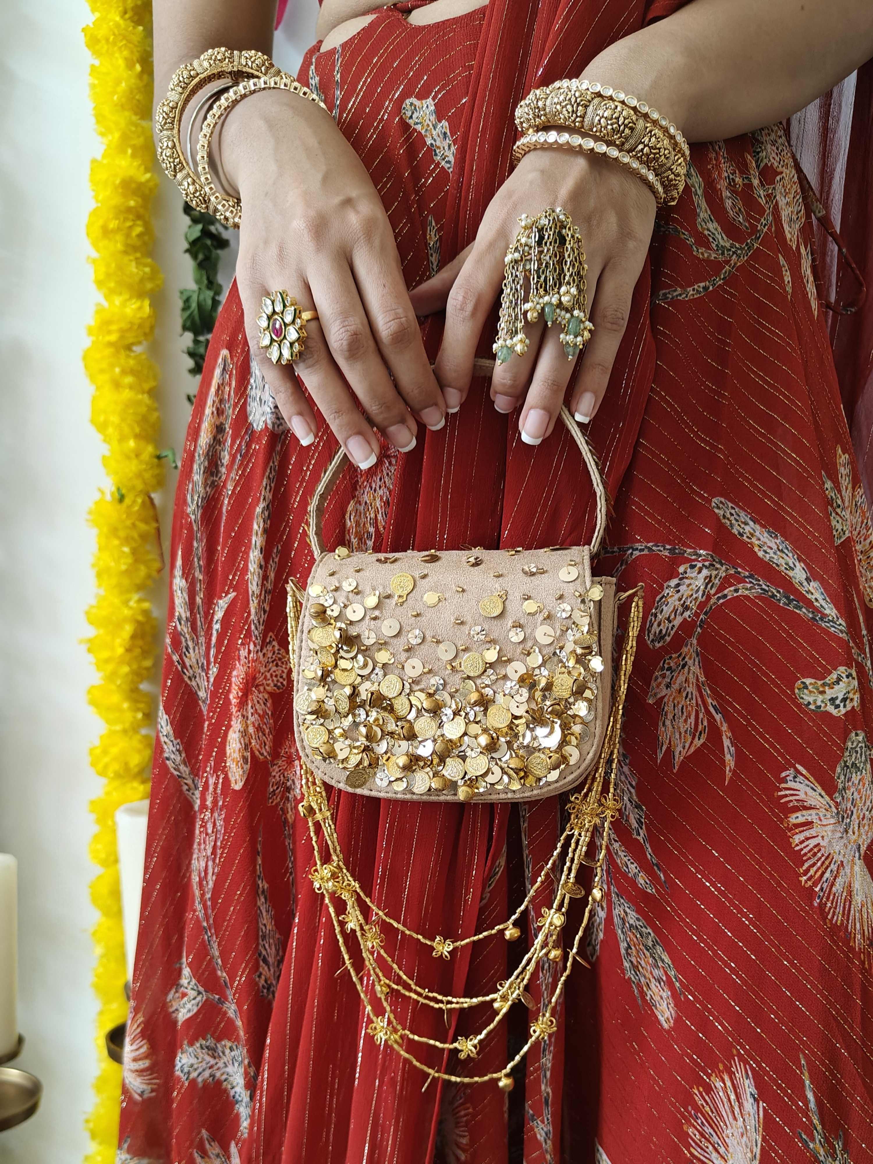 Gold Charm Bag