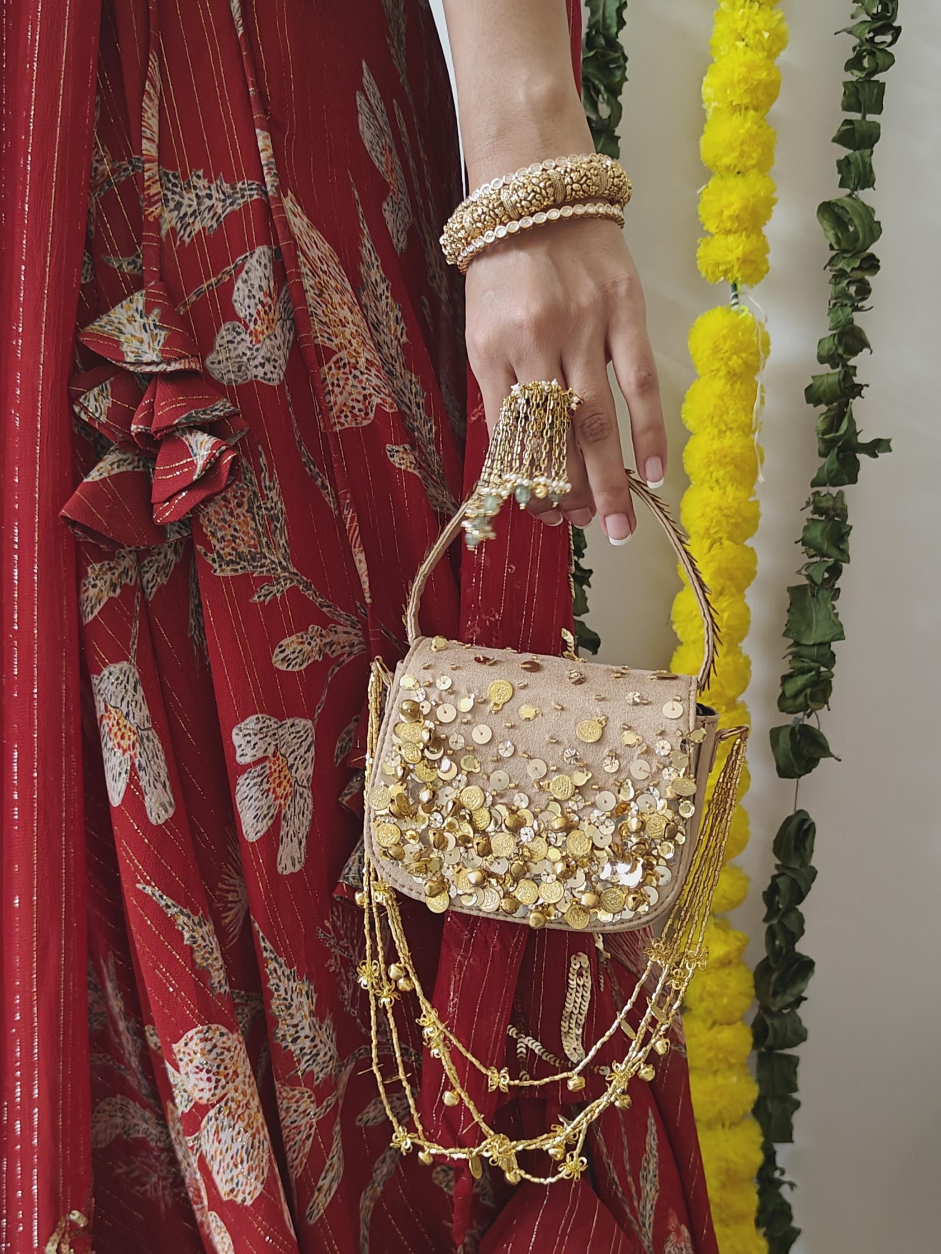 Gold Charm Bag