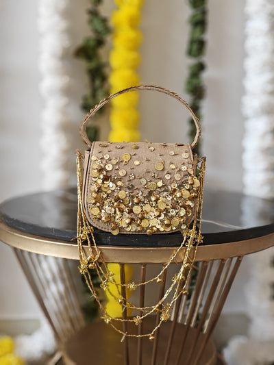 Gold Charm Bag