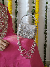 Silver Charm Bag