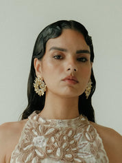 Enchanted Glade Earrings Snowy White
