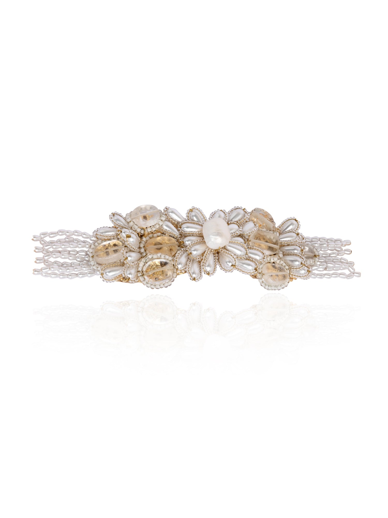White Pearl And Stone Butterfly Choker Engagement Trendy Jewelry