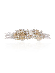 White Pearl And Stone Butterfly Choker Engagement Trendy Jewelry